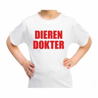 Dieren dokter verkleed t-shirt wit voor kinderen