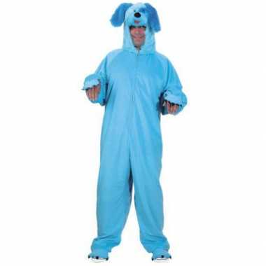 Hondenpak voor volwassenen kleur blauw