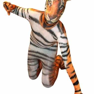 Morphsuit met tijger opdruk voor kinderen