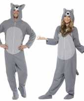 Onesie grijze wolf